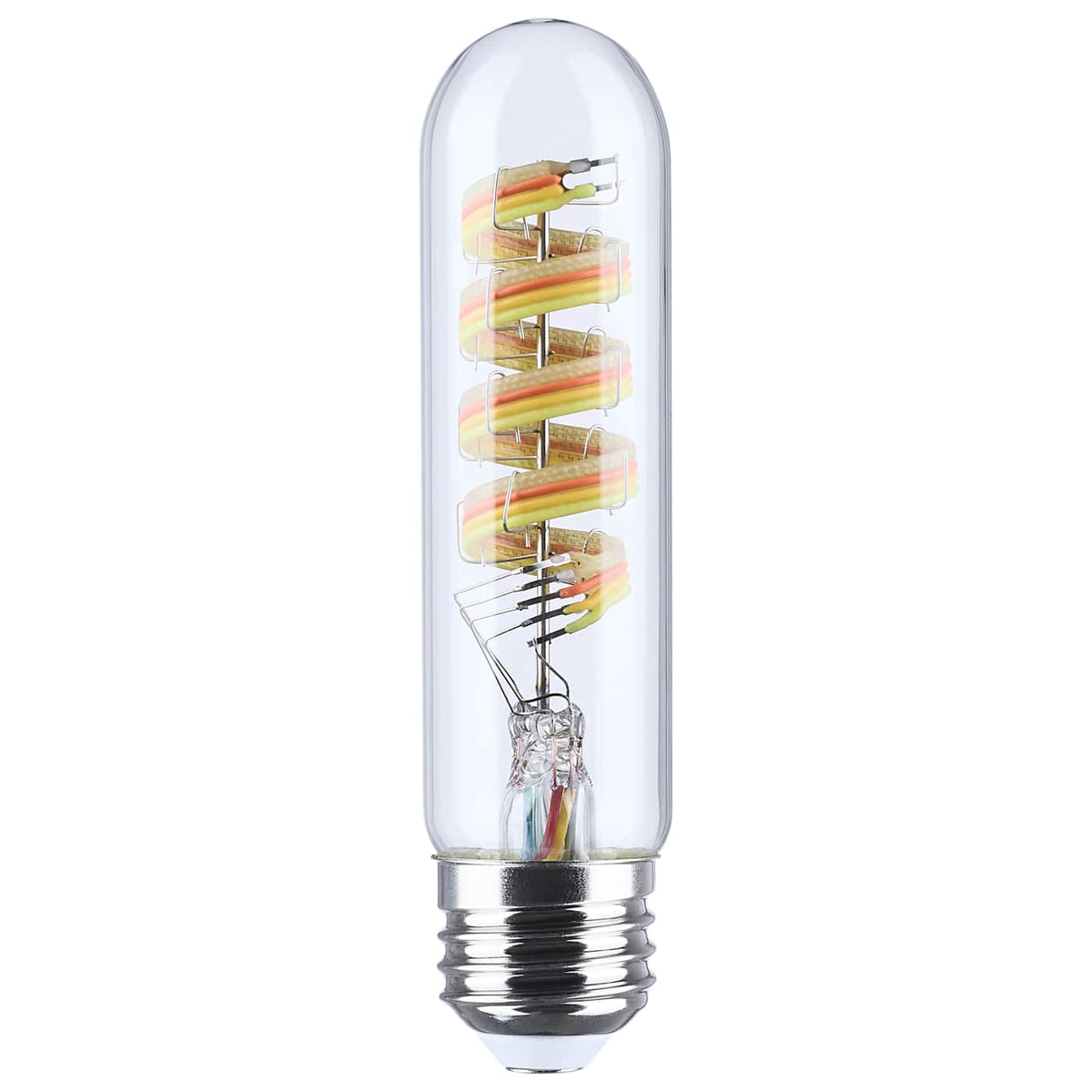Satco S11245 Starfish  5.5 Watt LED T10  2700K-5000K RGBTW  Clear  Medium Base  120V
