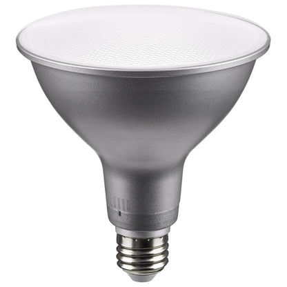 Satco S11591 15.5 Watt PAR38 LED Medium Base Silver Finish CCT Selectable 120 Volt 40 Degree Beam Angle