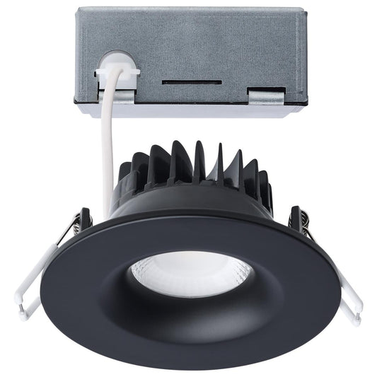 Satco S11631R1 10W/DW/DNL3/CCT/RND/RD/BK 10 Watt LED Direct Wire Downlight; Remote Driver; CCT Selectable; Dimmable; Round; Black Finish