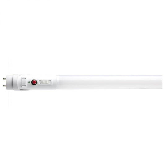 Satco S11730 15 Watt 48 Inch T8 LED 35K/40K/50K CCT Selectable Ballast Bypass with Battery Backup G13 Base 120-277 Volt