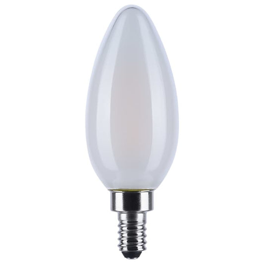 Satco S12158 4.5B11L/930WD/E12/GFYS 4.5 Watt LED B11 3000K-2000K Warm Dimming Candelabra Base Frost Finish