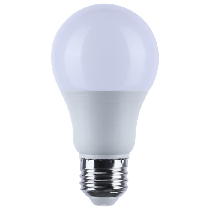 Satco S12171 9.1A19L/950/E26/PWHF/12-34V/ND 9.1 Watt A19 LED 5000K CCT Medium Base White Finish 12V-24VAC 12V-34VDC