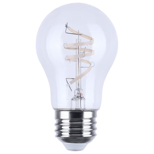 Satco S12558 4A15/CL/LED-GF/COIL/927/E26 4 Watt A15 LED Reminiscent Flex Gray Coil Filament E26 2700K 120 Volt