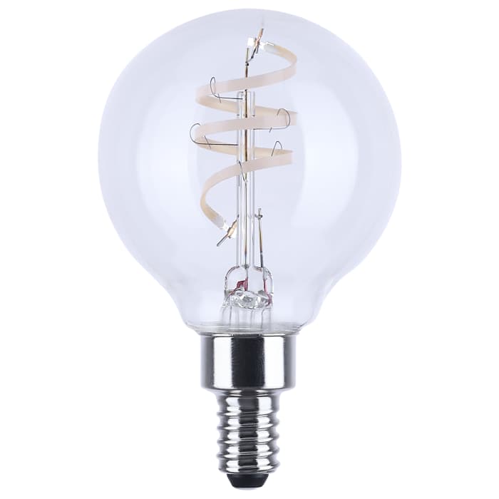 Satco S12560 4G16.5/CL/LED-GF/COIL/927/E12 4 Watt G16.5 LED Reminiscent Flex Gray Coil Filament E12 2700K 120 Volt