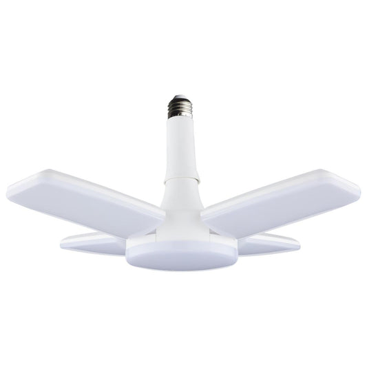 Satco S13147 60 Watt LED Multi-Beam Utility/Garage Lamp 5000K Natural Light White Finish 120 Volt