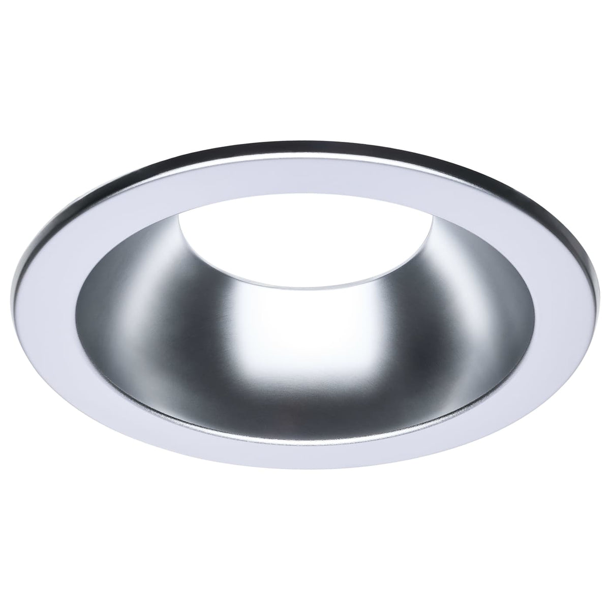 Satco S13531 Performer Series Commercial LED Downlight Trim  8 Inch Round  Matte Clear Finish  Compatible with Performer Series S13512
