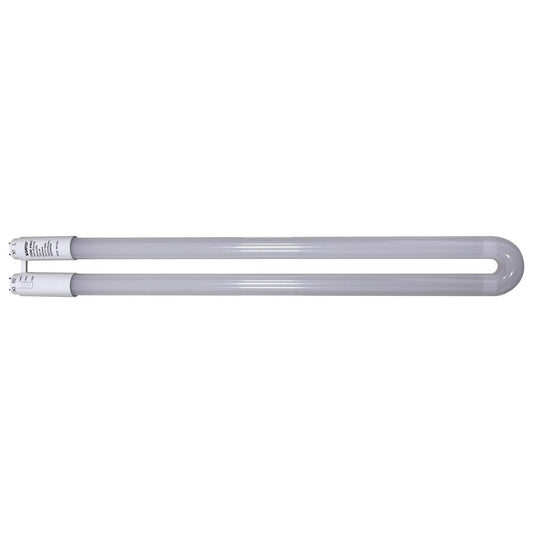 Satco S18411 13 Watt T8 U-BEND LED 50000 Hours Medium Bi Pin Base CCT Selectable Type A/B White Finish 120-277 Volt
