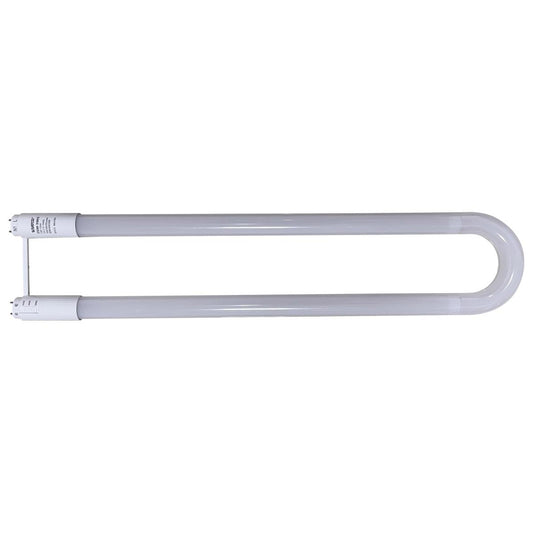 Satco S18412 13 Watt T8 U-BEND LED 50000 Hours Medium Bi Pin Base CCT Selectable Type B White Finish 120-277 Volt