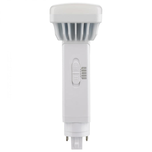 Satco S21412 16 Watt PL 4-Pin LED 1800 Lumens G24q Base CCT Selectable White Finish 120-277 Volts