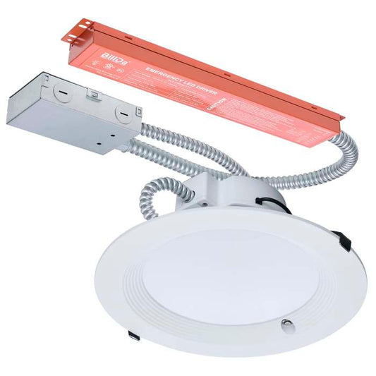 Satco S21604 14.6W/CDL/4/120-347/FS/RD/DD/E 14.6W Field Selectable LED 4-Inch Downlight Dual Dimming Integrated Emergency Driver Round 120-277 Volt