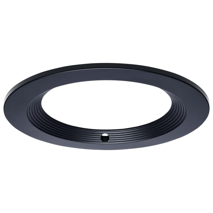 Satco S21653 CDL 6IN ROUND TRIM BLACK 6-Inch Round Trim for LED Downlight Black Finish