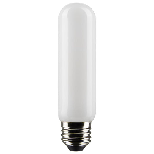 Satco S21864 5.5 Watt T10 LED Frosted Medium Base 3000K 450 Lumens 120 Volt 2-Pack