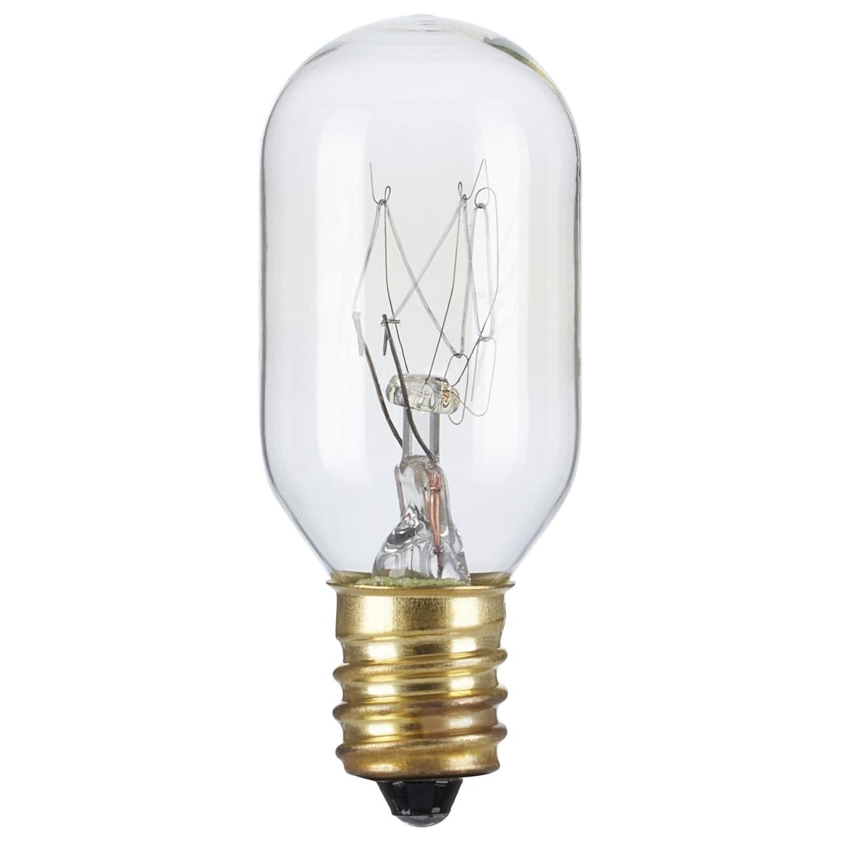 Satco S2751 20 Watt T7 Incandescent Clear Candelabra base 130 Volt