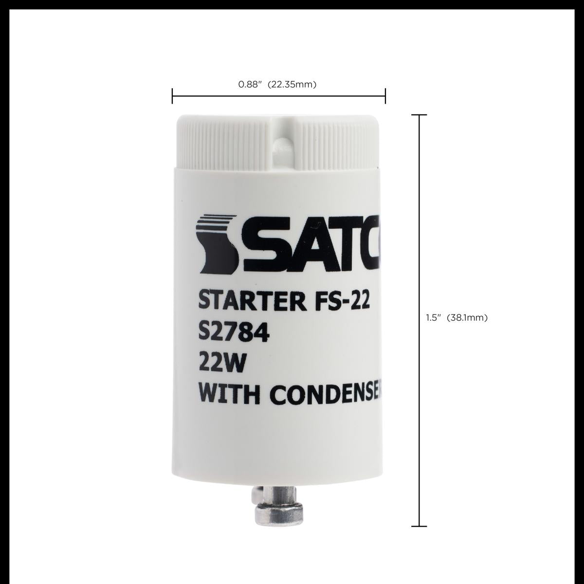 Satco S2784 FS/22 Starter with condensor 22W 22 WATT CIRCLINES