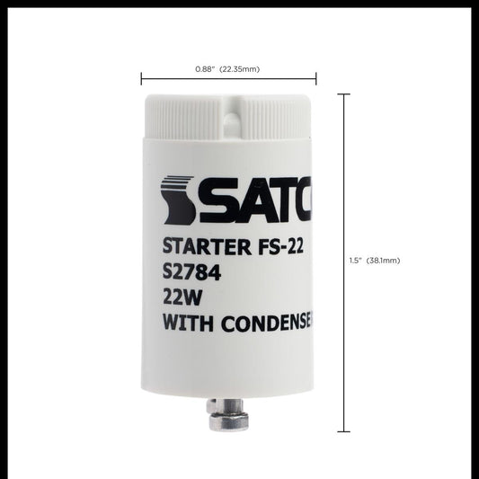 Satco S2784 FS/22 Starter with condensor 22W 22 WATT CIRCLINES