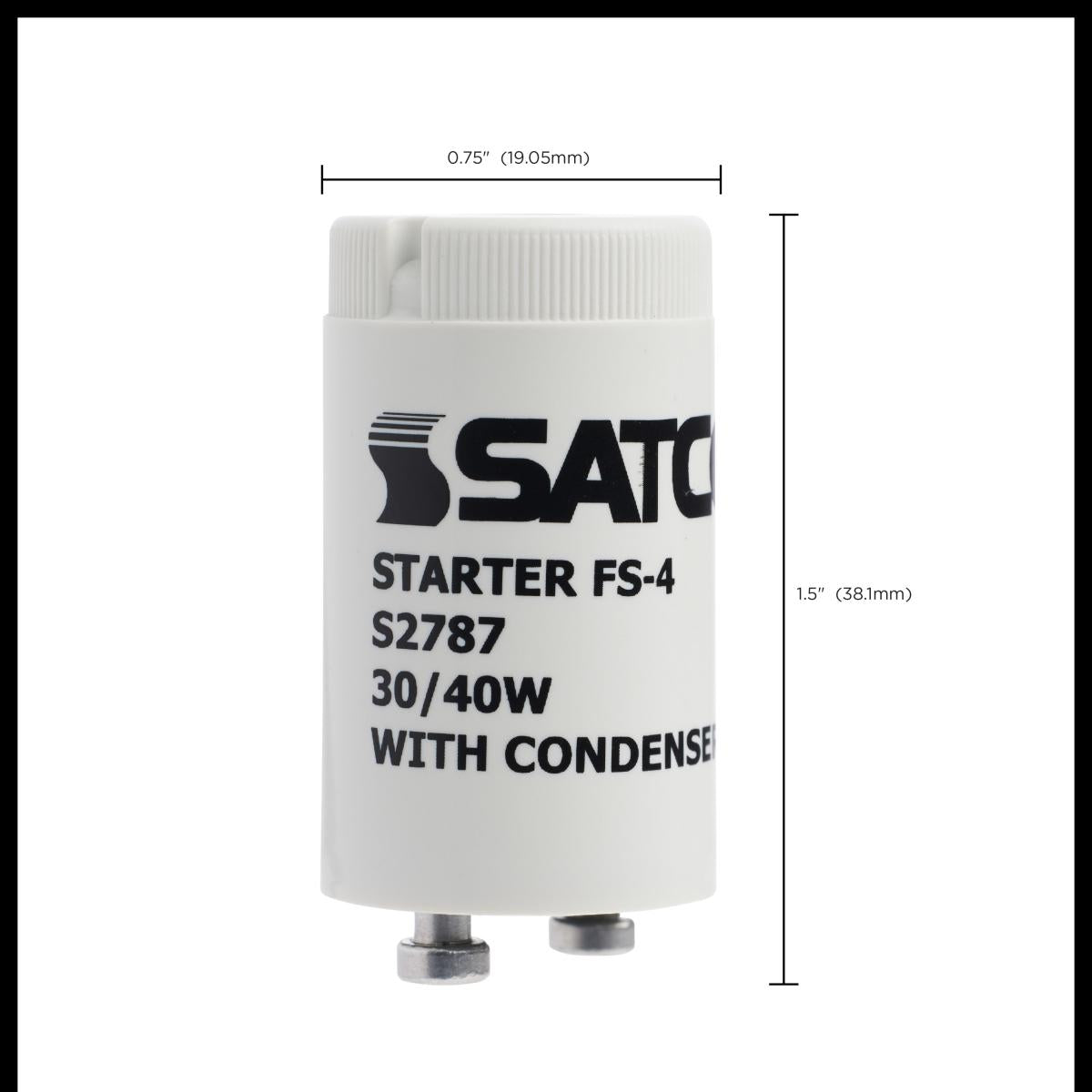Satco S2787 FS/4 Starter with condensor 30/40W