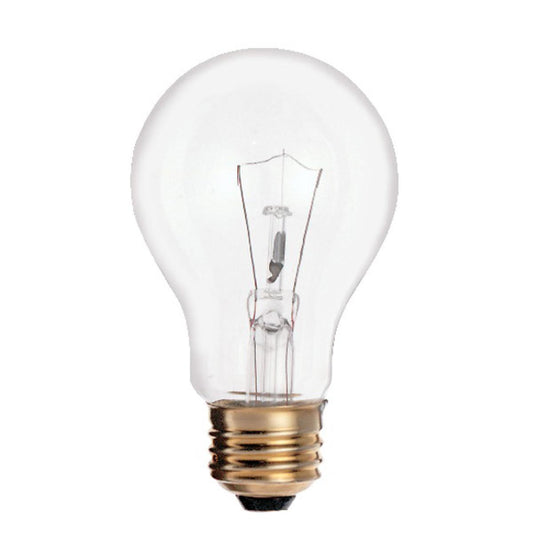 Satco S2997 90A19/TS/8M/SS 90 Watt A19 Incandescent Clear 8000 Average rated hours 1000 Lumens Medium base 120 Volt