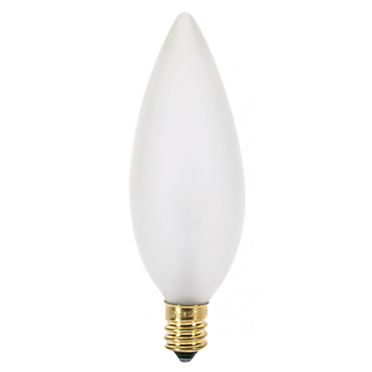 Replacement for Satco S3786 40W TORP CAND FR 40 watt BA9 1/2 Frost Incandescent E12 Candelabra - NOW LED S21824