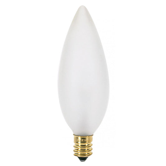 Replacement for Satco S3786 40W TORP CAND FR 40 watt BA9 1/2 Frost Incandescent E12 Candelabra - NOW LED S21824