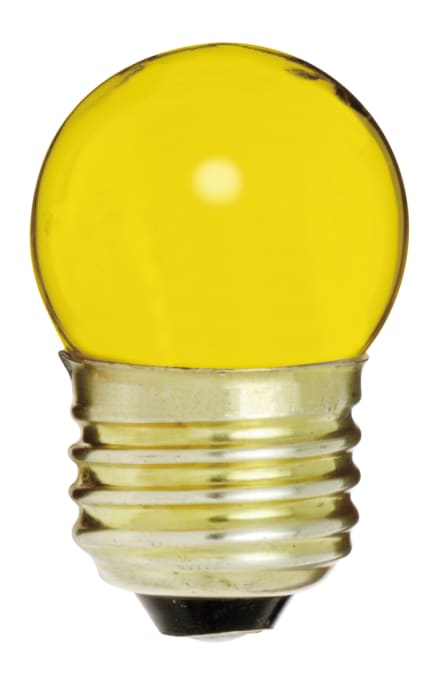 Satco S4512 7-1/2S11/Y 7.5 Watt 120 Volt S11 Medium Base Ceramic Yellow