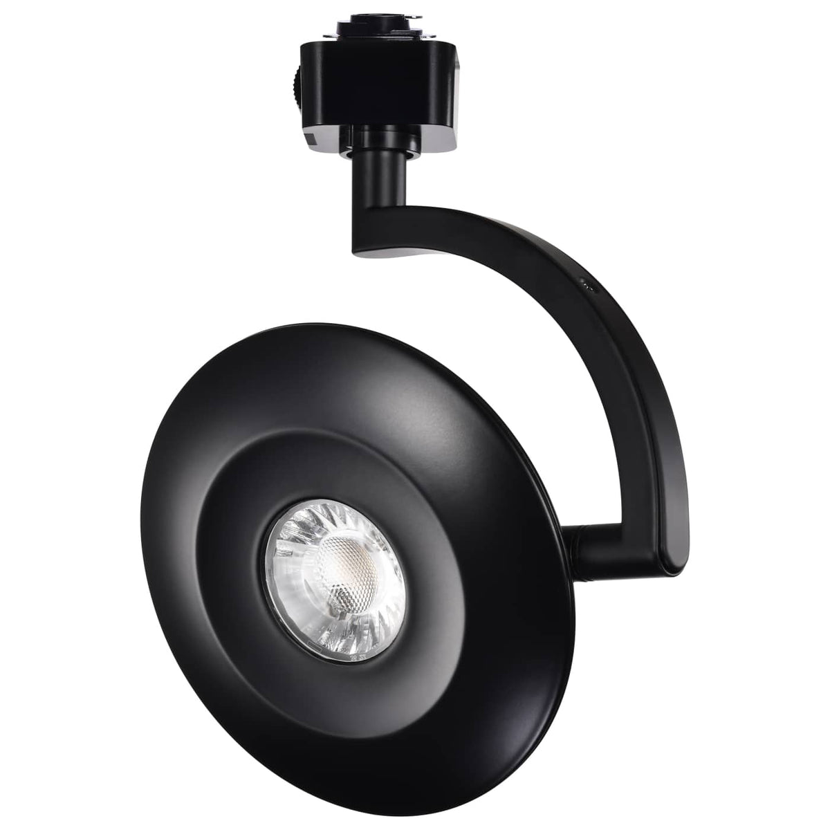 Satco TH671 Orb  12 Watt LED H-Style Track Head  3000K/4000K/5000K CCT Selectable  24 Degree Beam Angle  Black Finish  120 Volt  H-Style
