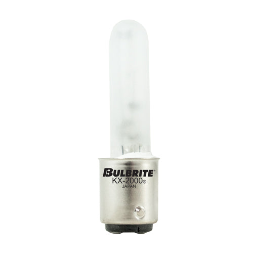 Bulbrite 473261 KX60FR/DC 60W T3 Halogen Light Bulb DC Bayonet Base Frost 120V