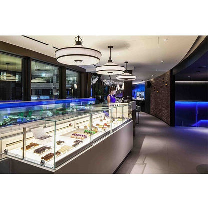 Jewelry display case lit with Soraa BRILLIANT PAR30 Long Neck 36 degree 3000K LED lamps