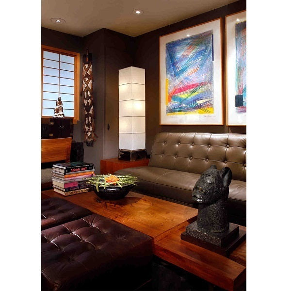Lounge wall art lighting using Soraa BRILLIANT PAR30 Short Neck 9 degree 3000K LED lamps