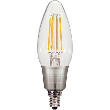 Replacement for Satco S9568 2.5W CTC/LED/27K/120V 2.5W C11 Filament E12 Candelabra Base LED Light Bulb