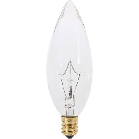 Replacement for Satco S3284 60W TORPEDO CANDLEABRA CLEAR Incandescent ...