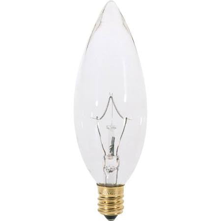 Replacement for Satco S3284 60W TORPEDO CANDLEABRA CLEAR Incandescent Torpedo E12 - NOW LED