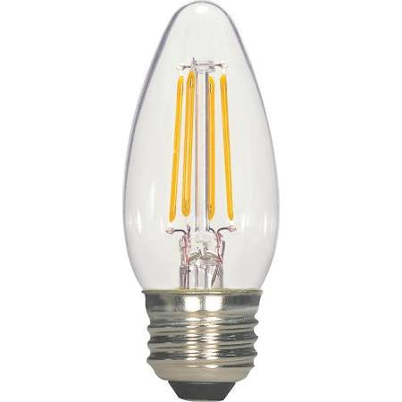 Satco S9569 4.5W ETC/LED/27K/120V 4.5W C11 Filament Medium Base LED Light Bulb