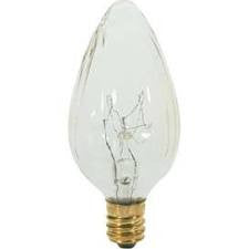 15 Watt Incandescent Clear F10 Bulb, Candelabra Base - S3360-Satco 