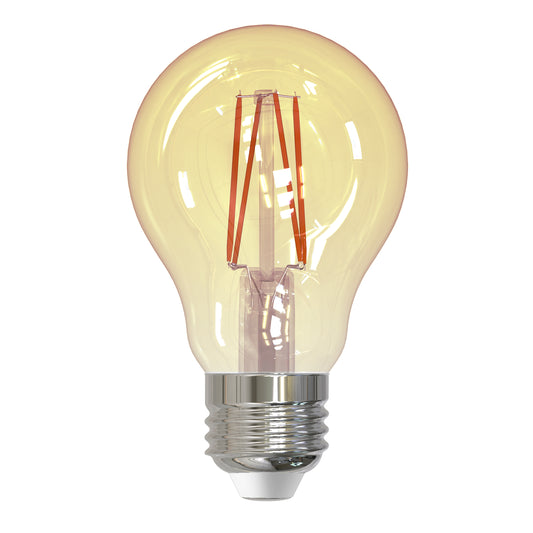 Bulbrite 776902 LED4A19/21K/FIL-NOS/3 4.5W LED A19 2100K FILAMENT NOSTALGIC E26 FULLY COMPATIBLE DIMMING