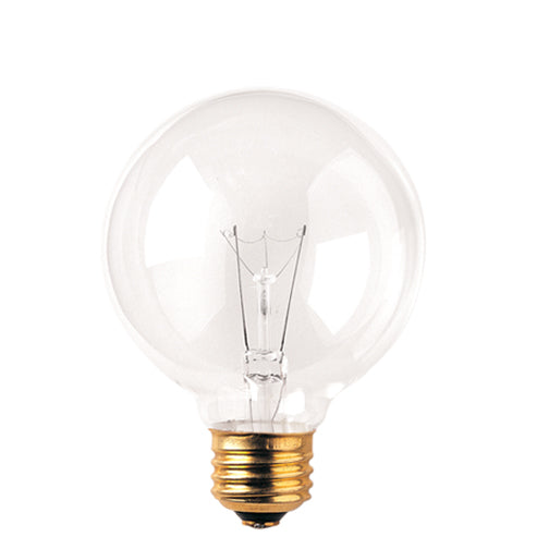 Bulbrite 393102 25G25CL2 25W G25 GLOBE CLEAR E26 120V