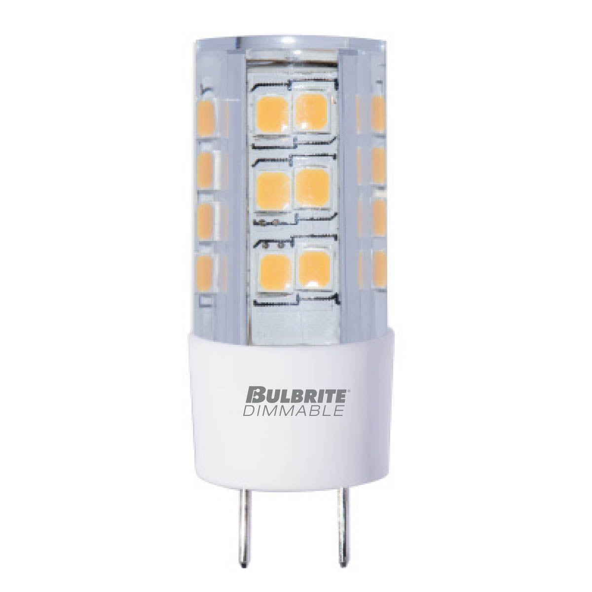 Bulbrite 770588 LED4GY8/27K/120/D 4.5W LED GY8 CLEAR 2700K 120V DIMMABLE