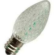 Halco 80516 C7 Clear Faceted LED Light Bulb .96 watt (7 watt Equal)