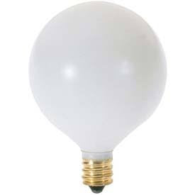 Replacement for Satco S3832 60G16.5/W 60W G16.5 White Incandescent E12 Candelabra Base - NOW LED S21212