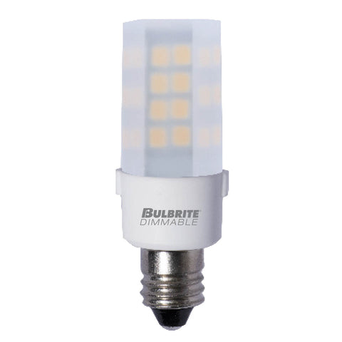 Bulbrite 770593 LED4E11/27K/120/F/D 4.5W LED E11 FROST 27000K 120V DIMMABLE