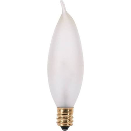 Replacement for Satco S3278 25W Turn Tip Incandescent E12 Candelabra Base Frosted - NOW LED