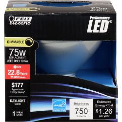 FEIT PAR30S/850/LEDG11 750 Lumen 5000K Dimmable LED PAR30 PAR30SDM/950CA