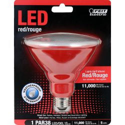 Feit PAR38/R/10KLED Bulb LED Red PAR38 Reflector PAR38/R/10KLED/BX