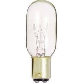 Satco S3906 15W 130V T7 Clear BAY15D Incandescent Light Bulb