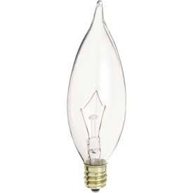 Replacement for Satco S3275 40 Watt 120 Volt CA9.5 Incandescent Candelabra E12 Base Clear - NOW LED S21296