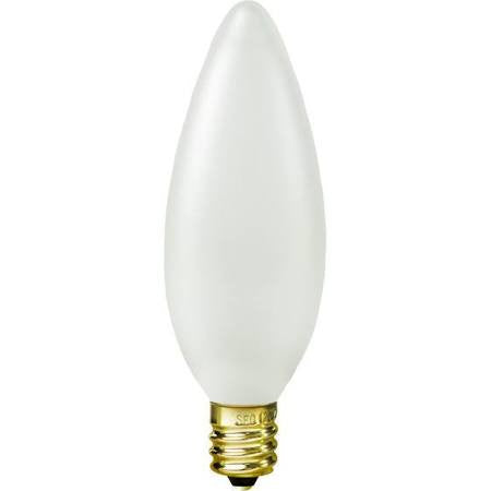 Replacement for Satco A3689 40B9 1/2/W 40W Incandescent Candelabra Base 130V White - NOW LED S21269