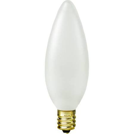 Satco S3285 25W Torpedo Frosted Candelabra