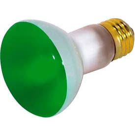 Satco S3201 50W 130V R20 Green E26 Medium Base Incandescent Light