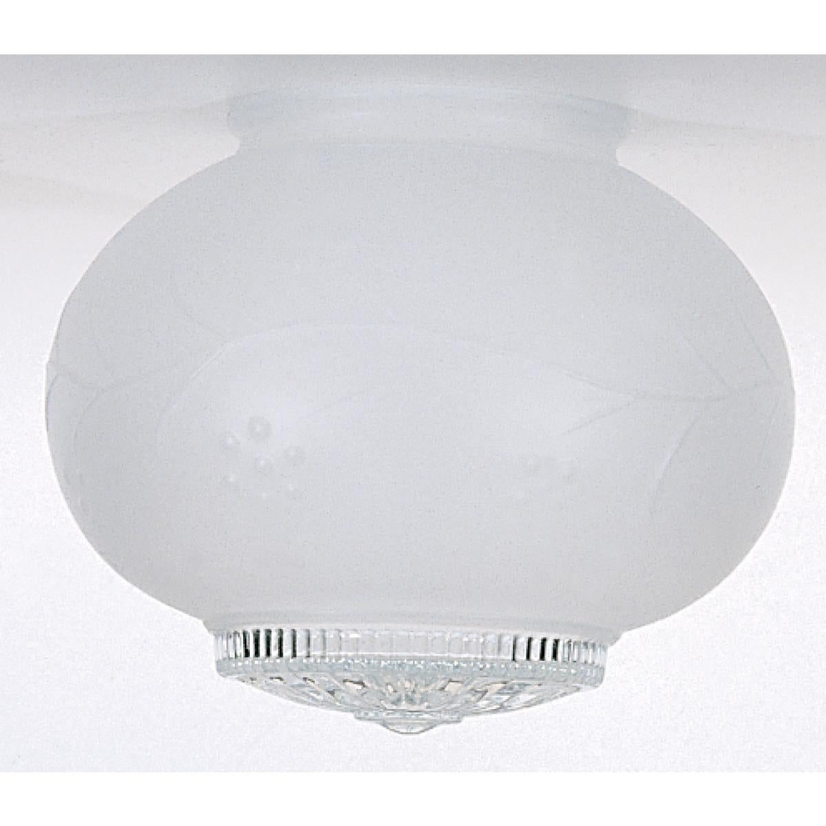 Satco 50-108 Hall Glass Shade 6 in. x 3-1/4 in. 5-9/16 in. Diameter 3-1/4 in. Fitter 5 in. Height
