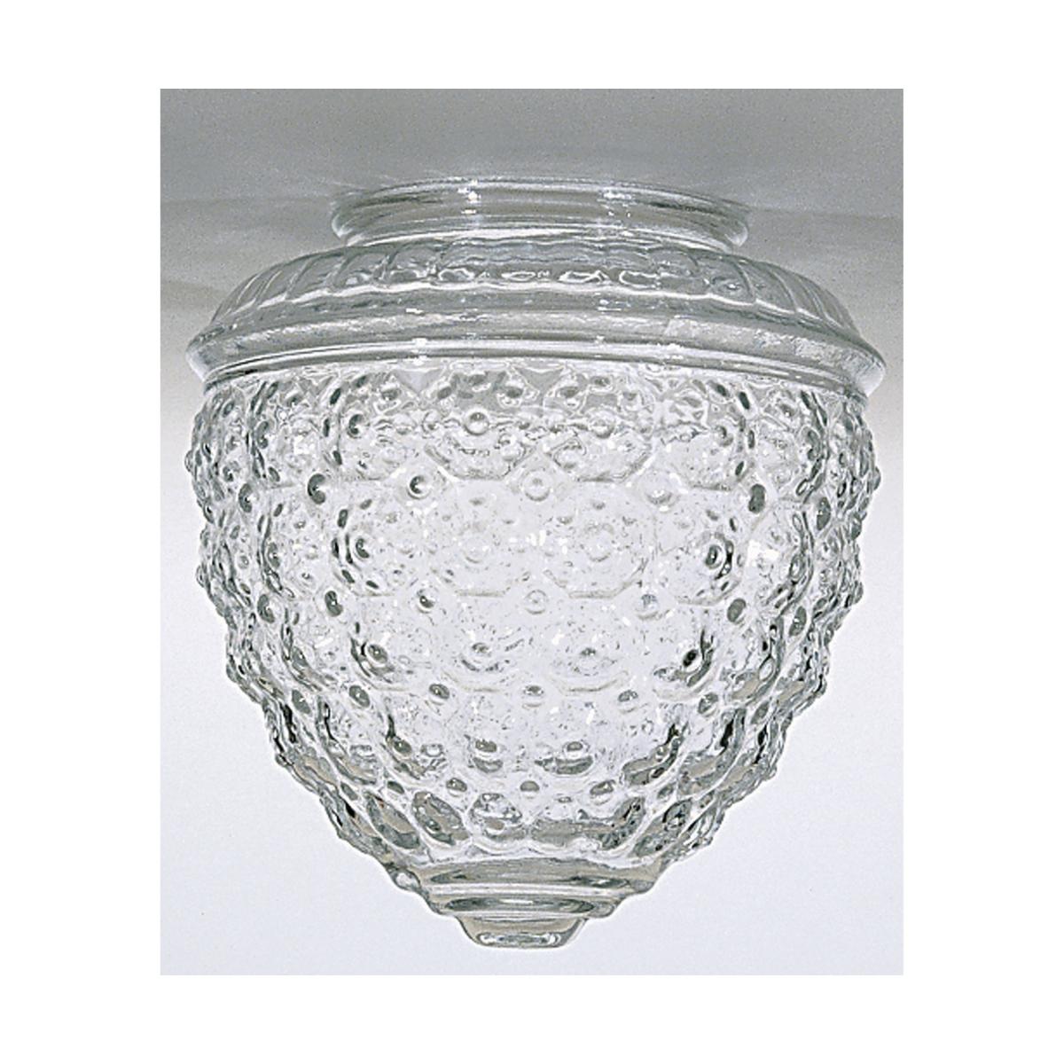Satco 50-112 Pineapple Glass Shade 6 in. x 3-1/4 in. 5-1/2 in. Diameter 3-1/4 in. Fitter