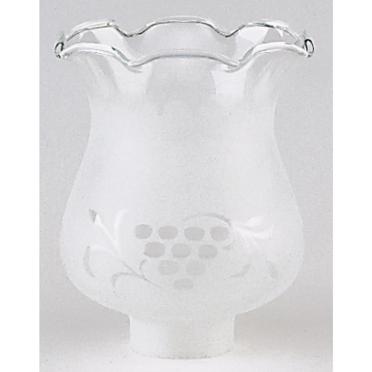 Satco 50-120 Tall Glass Grape Shade 4-3/8 in. Diameter 1-5/8 in. Fitter 5 in. Height